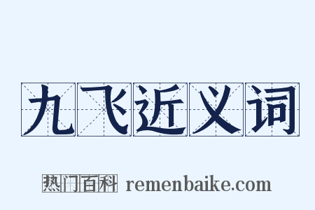 九飞近义词是什么意思的图片
